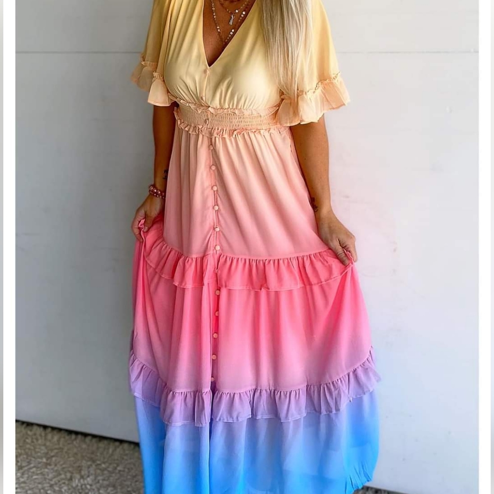 Multicolor Maxi Dress